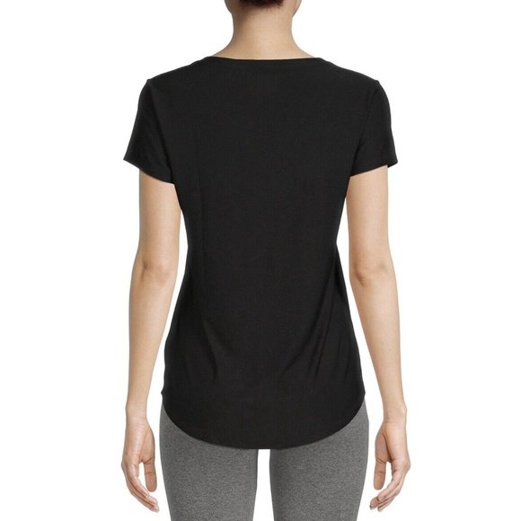 NWT Juniors' Large V-Neck T-Shirt with Short Sleeves - Picture 2 of 3